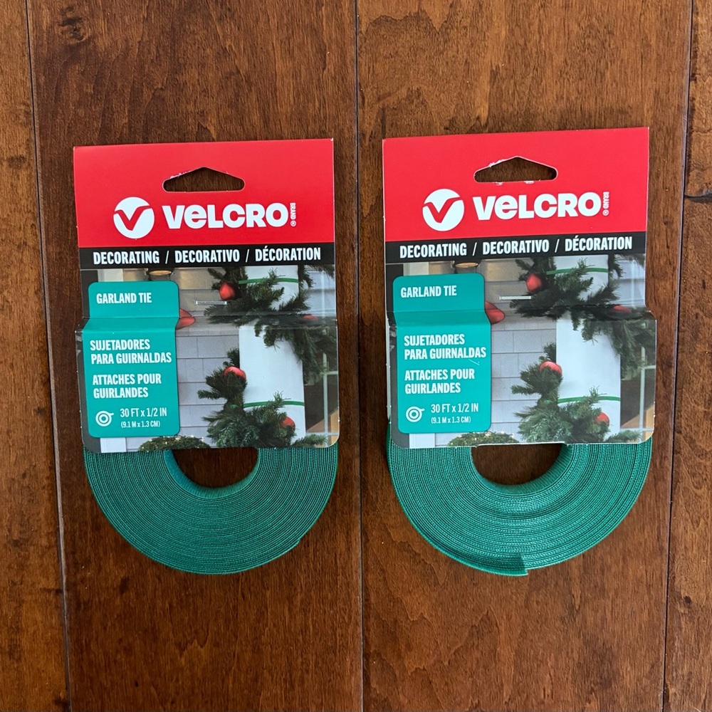 ❤️VELCRO Garland Tie Roll - Green Color  (2 Pack)New